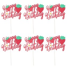  6 Pcs Decorazioni Torta Compleanno Raccolte Di Glitter Scelte Della