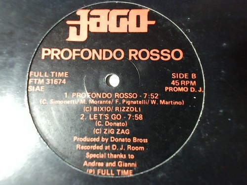 Jago profondo rosso pr0m0 - profondo, 12"
