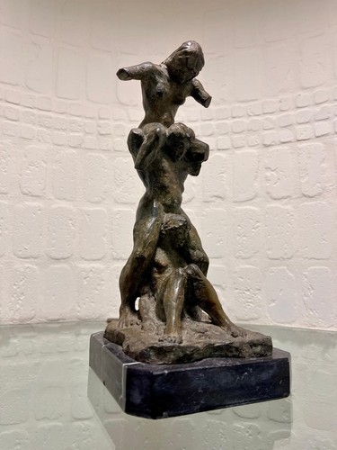 Scultura satiro bronzo - in,