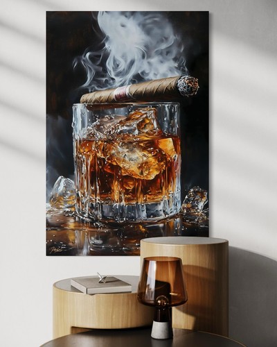Quadro tela whisky - tela,