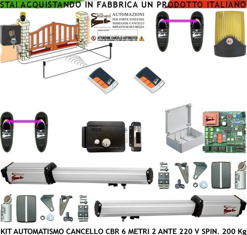 Cancello ante kit cbr - 6, mt