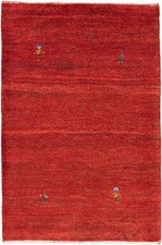 Tappeto persiano Gabbeh rosso