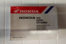 LIbretto uso e manutenzione Honda SH 50