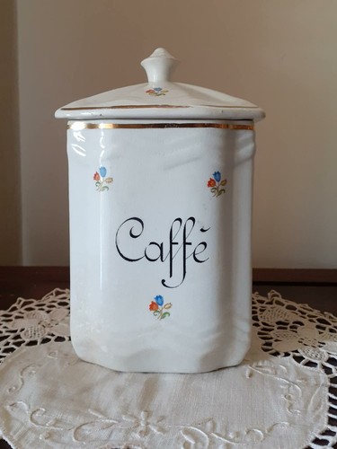 Vecchio barattolo per - , caffè