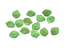 (50 PZ) PENDENTE FOGLIA, VETRO