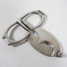 TAGLIASIGARI TAGLIA SIGARI GUCCI GHIGLIOTTINA IN METALLO ARGENTATO VINTAGE W364