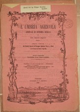 L'UMBRIA AGRICOLA 30 DICEMBRE 1886 PALLANZA CAVALLI PESCE FICHI SORGO VINO WINE
