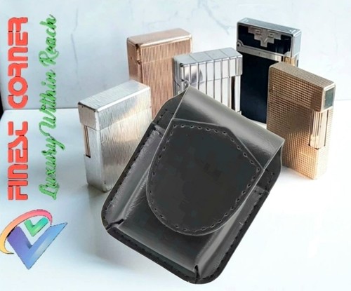 Black leather case - case, st