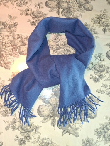 Sciarpa unisex blu - ,, frange