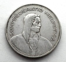 SVIZZERA 5 FRANCHI 1932 B