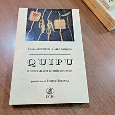 QUIPU il nodo parlante dei misteriosi INCAS storia LIBRO RARO ECIG NUOVO 
