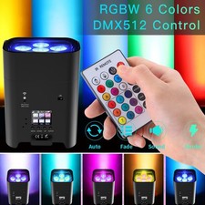 8PCS 6x18W RGBWA+UV Alimentato