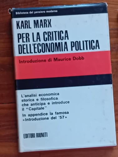 Marx per la critica - -,