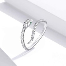 Anello serpente argento