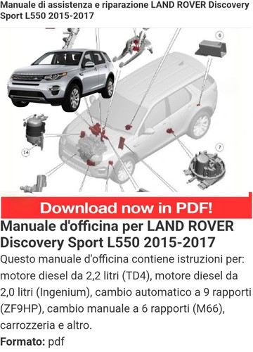 Manuale officina per land - d'officina,