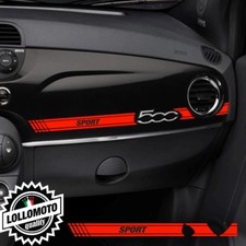Strisce Cruscotto Fiat 500 Sport Adesivi Stickers Auto Decal Tuning