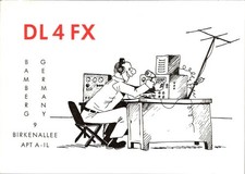 Ham Radio QSL Card DL4FX