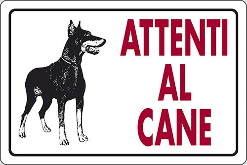 Start cartello attenti cane - start,