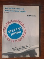 SPARTITO MUSICALE DUE CANZONI STEFANO ROSSO ANNO 1977