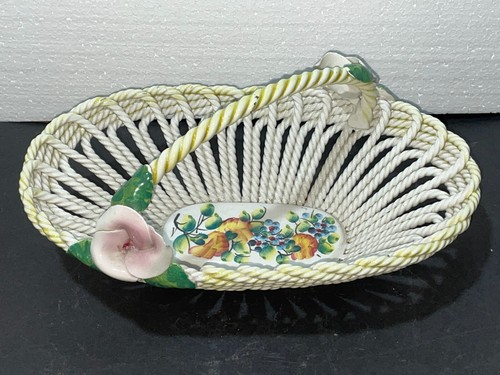 Vaso cestino ceramica sarda - vaso,