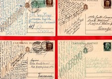 VINCEREMO -LOTTO 8 INTERI POSTALI DEL REGNO -RICCHI DI TESTO - STORIA POSTALE