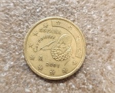 Espana Cervantes Moneta 50 Centesimi Del 2001