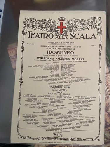 Locandina teatro alla - locandina, scala