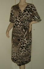 ABITO FANTASIA MACULATA ANIMALIER TAGLIA 48 TAGLIE FORTI LEGGI LE MISURE