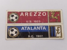 ***PANINI 1970/71*** ADESIVI NOMI SQUADRE AREZZO ATALANTA NUOVI CON VELINA