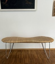 Panca in rattan peeling a forma di arachidi in legno e acciaio inox di IKEA