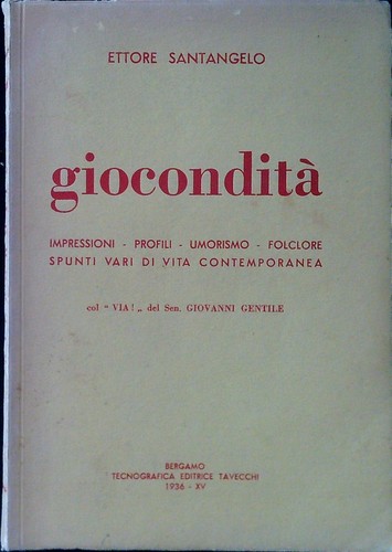 Giocondità santangelo ettore - gioconditÀ,