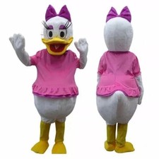 Costume mascotte anatra rosa