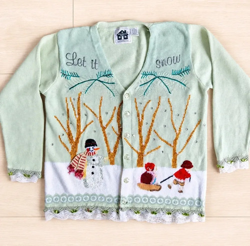 Cardigan natalizio vintage