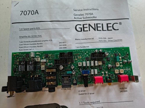 Scheda ricambio genelec 7070a - ricambio,