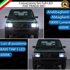 CONVERSIONE FARI A LED R2 H5 FIAT PANDA 141 MK1 6000K BIANCO GHIACCIO LED CANBUS