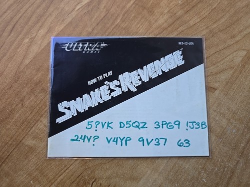 Snake revenge nes - nes, solo