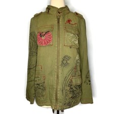 Giacca lino desigual verde - giacca,