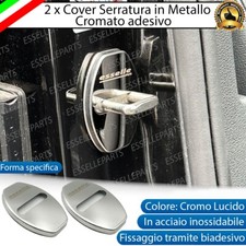 2 X COVER SERRATURA PORTE ADESIVO CROMATO LUCIDO PER VOLKSWAGEN TIGUAN I 5N