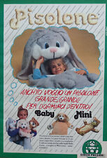 Pubblicità Advertising Italian Ritaglio 1989 GIOCHI PREZIOSI Pisolone