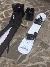 Tavola da Snowboard wedze completa di attacchi, scarponi e sacca da trasporto