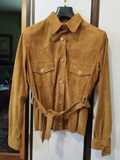 Blazer donna giacca In renna Real Leather 100% camoscio tg EU 42