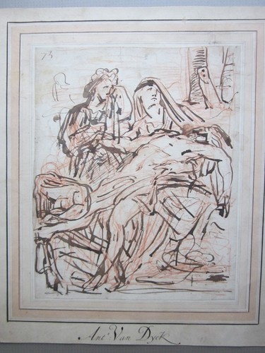Raro antico disegno fiammingo