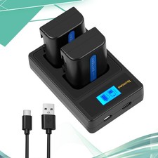 2x NP-FM50 FM55H batteria + caricabatterie per Sony Cyber-shot DSC-F707 DSC-F717 DSC-F828