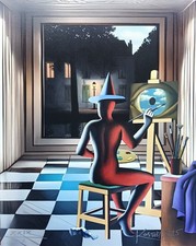 Mark Kostabi - Fine art giclée su cartoncino numerata e firmata