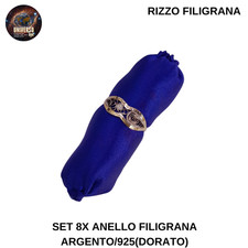 Set of 8 x Silver/925 (Gold)