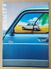 -- BROCHURE RENAULT 4 CLAN / TL / GTL / R4  -- 1987. 6 PAGES