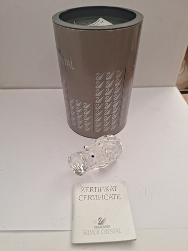 Swarovski crystal hippo - swarovski,