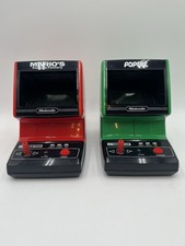 Nintendo Mario's Cement Factory & Popeye gioco e orologio da tavolo non funzionante!