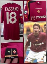 Maglia Calcio AS ROMA 2003 2004 giallorossa #18 CASSANO Tg XL limited Edition