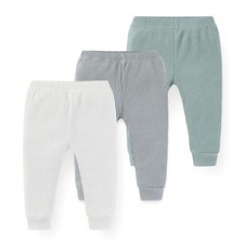 Pantaloni 3 pezzi cotone tinta unita bambino ragazzo 0-24 m pantaloni neonato bambina morbidi bambino